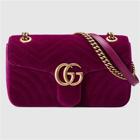 gucci borsa gg marmont mini in velluto|gucci borse a spalla.